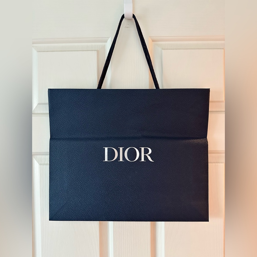 Dior Large Paper Shopping Bag / Gift Bag - 16.75in x 14in